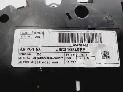Peça sobressalente para automóvel em segunda mão quadrante por jaguar e-pace chequered flag awd 149 cv / 110 kw referências oem iam j9c310849ee  