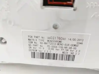 Peça sobressalente para automóvel em segunda mão quadrante por peugeot 508 active referências oem iam 9804210080  