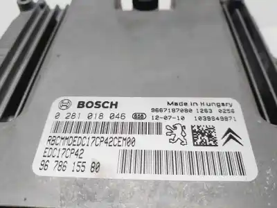 Second-hand car spare part ecu engine control for peugeot 508 gt oem iam references 9678615580  