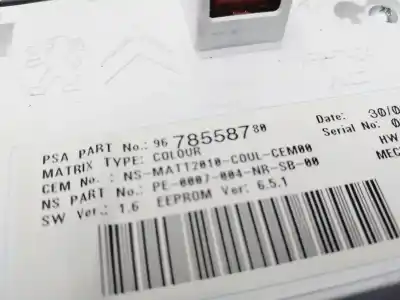 Peça sobressalente para automóvel em segunda mão quadrante por peugeot 508 gt referências oem iam 9678558780  