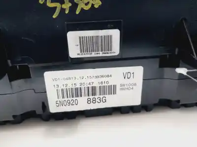 Pezzo di ricambio per auto di seconda mano pannello degli strumenti per volkswagen tiguan (5n2) t1 bmt riferimenti oem iam 5n0920883g