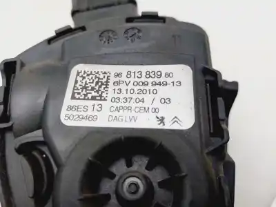 Second-hand car spare part accelerator pedal for citroen c3 picasso sx oem iam references 9681383980  