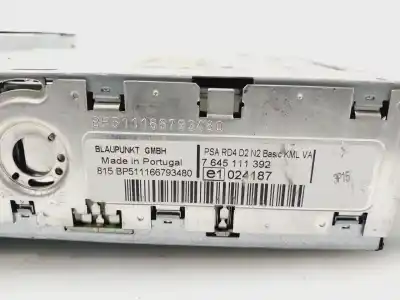 Tweedehands auto-onderdeel audiosysteem / radio-cd voor peugeot 407 sw sr confort oem iam-referenties 9646871777  