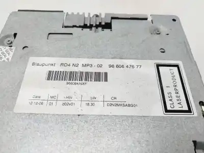 Tweedehands auto-onderdeel audiosysteem / radio-cd voor peugeot 407 st confort oem iam-referenties 9660647677  