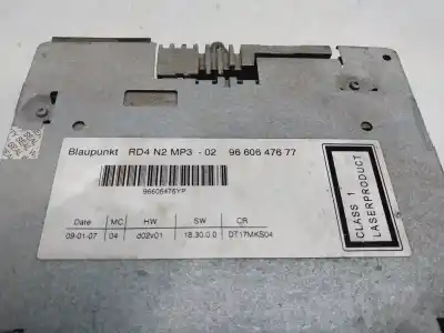 Piesă de schimb auto la mâna a doua sistem audio / cd radio casetofon pentru peugeot 407 sw sr confort referințe oem iam 9660647677  