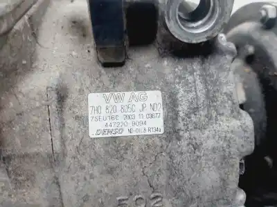 Pièce détachée automobile d'occasion COMPRESSEUR DE CLIMATISATION pour VOLKSWAGEN TOUAREG (7LA)  Références OEM IAM 7H0820805C  