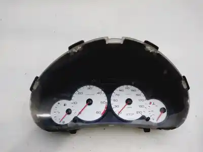 Pièce détachée automobile d'occasion compteur de vitesse tableau de bord pour peugeot 206 berlina x-line refri références oem iam 9648836580  
