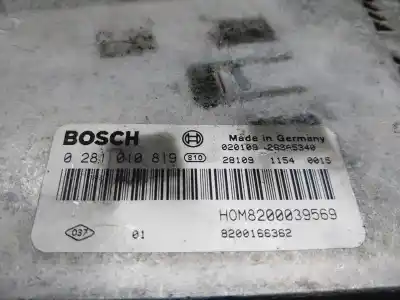 Second-hand car spare part ecu engine control for renault scenic (ja..) 1.9 dci authentique oem iam references 8200039569  