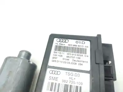Автозапчастина б/у двиг скла задне ліво для AUDI A8 (4E2) 4.2 FSI Quattro 350 CV / 257 KW Посилання на OEM IAM 4E0959801D  