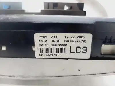 Peça sobressalente para automóvel em segunda mão comando de sofagem (chauffage / ar condicionado) por opel astra gtc enjoy referências oem iam 13247811  