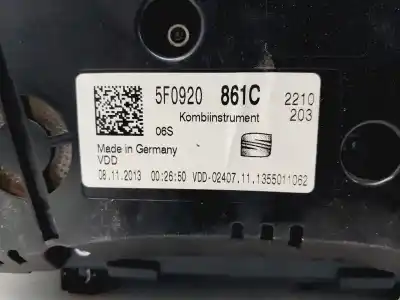 Автозапчастина б/у панель інструментів для seat leon st (5f8) 1.6 tdi посилання на oem iam 5f0920861c  