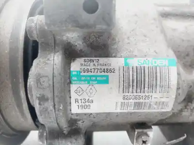 Second-hand car spare part air conditioning compressor for renault grand modus authentique oem iam references 8200651251  