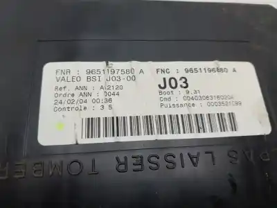 Second-hand car spare part bsi control unit for peugeot 307 (s1) speed up oem iam references 9651196880  