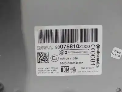 Автозапчастина б/у аудіо система / радіо Cd для CITROEN C-ELYSÉE Exclusive Посилання на OEM IAM 98075810ZD  