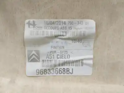 Peça sobressalente para automóvel em segunda mão tecto de abrir interior por citroen c3 seduction referências oem iam 96833668bj  