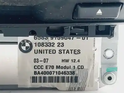 Second-hand car spare part audio system / radio cd for bmw x5 (e70) 3.0d oem iam references 65839159047  