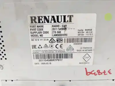 Автозапчастина б/у багатофункційний дисплей для dacia dokker essential посилання на oem iam 281154580r  