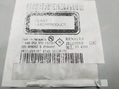 Second-hand car spare part audio system / radio cd for dacia duster laureate 4x2 oem iam references 281112231r  
