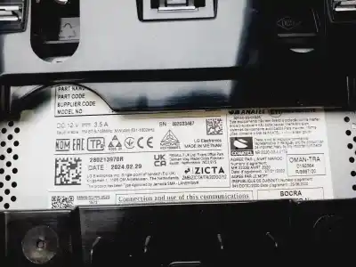 Автозапчастина б/у багатофункційний дисплей для dacia sandero stepway essential посилання на oem iam 280213970r  