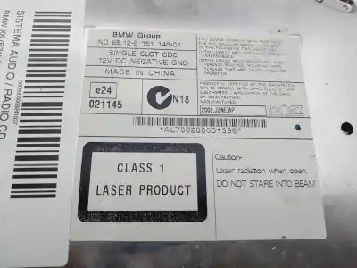 Tweedehands auto-onderdeel audiosysteem / radio-cd voor bmw x6 (e71) 3.0d oem iam-referenties 65129151148  