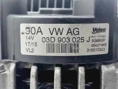 Gebrauchtes Autoersatzteil Lichtmaschine zum SEAT IBIZA IV (6J5, 6P1) 1.2 OEM-IAM-Referenzen 03D903025J  
