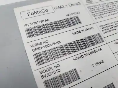 Second-hand car spare part audio system / radio cd for land rover evoque pure oem iam references cf6n18c815hk  