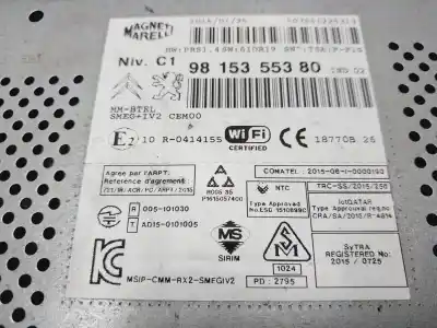 Peça sobressalente para automóvel em segunda mão sistema de áudio / rádio cd por citroen c3 live referências oem iam 9815355380