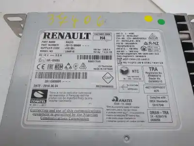 Second-hand car spare part Audio System / Radio Cd for RENAULT MEGANE IV BERLINA 5P Limited OEM IAM references 281158988R  