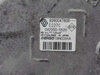 Автозапчасти б/у компрессор кондиционера воздуха за renault fluence z.e. dynamique ссылки oem iam 926004760r  