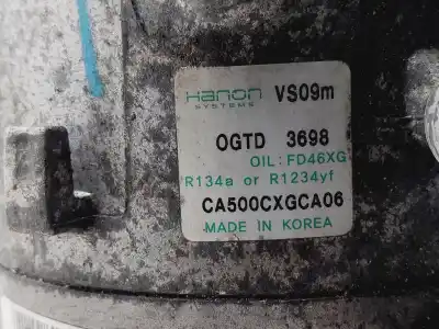 Pezzo di ricambio per auto di seconda mano compressore aria condizionata per kia picanto (ja) concept riferimenti oem iam 97701g6101  