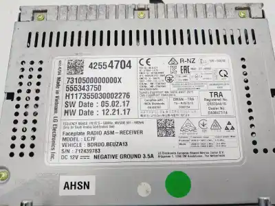 Second-hand car spare part audio system / radio cd for opel corsa e selective oem iam references 42554704  