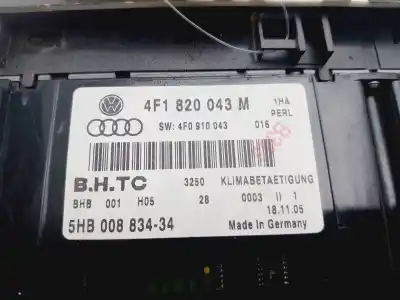 Second-hand car spare part climate control for audi a6 c6 (4f2) 2.0 tdi oem iam references 4f1820043m  