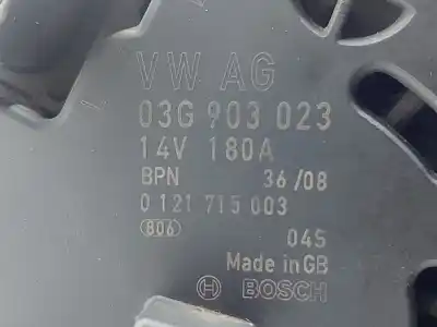 Peça sobressalente para automóvel em segunda mão Alternador por SEAT ALTEA (5P1) FR Referências OEM IAM 03G903023  