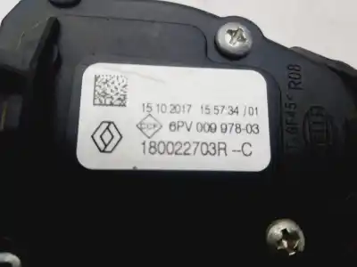 Pièce détachée automobile d'occasion Potentiomètre à Pédale pour DACIA DUSTER Ambiance 4x2 Références OEM IAM 180022703R  