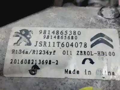 Автозапчастина б/у компресор кондиционера для citroen c-elysée exclusive посилання на oem iam 9814865380  