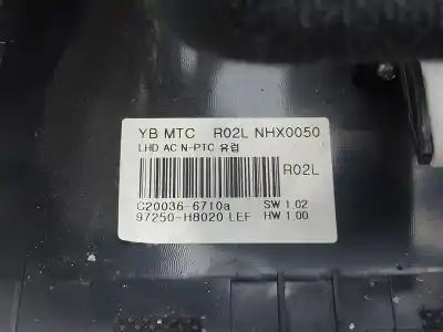 Peça sobressalente para automóvel em segunda mão comando de sofagem (chauffage / ar condicionado)  por kia stonic (ybcuv) concept referências oem iam 97250h8020  