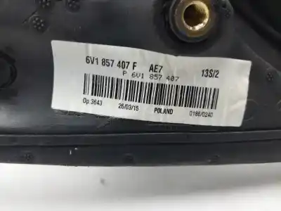 Автозапчастина б/у ліве дзеркало для skoda fabia ambition посилання на oem iam 6v1857407f  