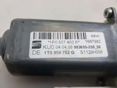 Second-hand car spare part right front window motor for seat leon (1p1) reference oem iam references 1p0837402e  