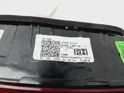 Автозапчасти б/у внутренний правый задний фонарь за KIA CEED Business ссылки OEM IAM 92404J7050  