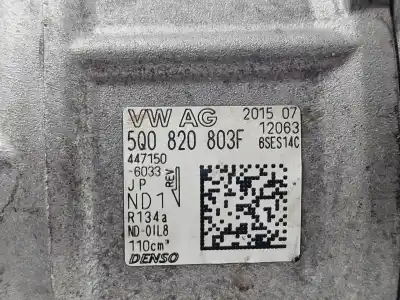 Peça sobressalente para automóvel em segunda mão compressor de ar condicionado a/a a/c por audi a3 (8v) attraction referências oem iam 5q0820803f  