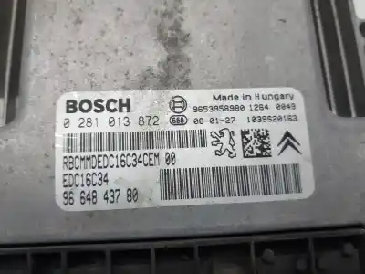 Second-hand car spare part ecu engine control for citroen c4 picasso i monospace (ud_) 1.6 hdi oem iam references 9664843780  