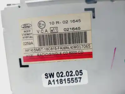 Автозапчастина б/у аудіо система / радіо cd для ford focus c-max (cap) ambiente (d) посилання на oem iam 5m5t18c815fa  