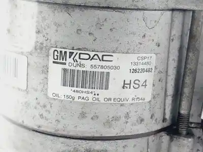 Piesă de schimb auto la mâna a doua COMPRESOR DE AER CONDIȚIONAT pentru CHEVROLET CRUZE HATCHBACK  Referințe OEM IAM 557805030  