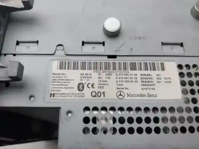 Pezzo di ricambio per auto di seconda mano IMPIANTO AUDIO / RADIO CD per MERCEDES CLASE E (W212) FAMILIAR 220 CDI BlueEfficiency (212.202) 170 CV / 125 KW Riferimenti OEM IAM A2129003708  