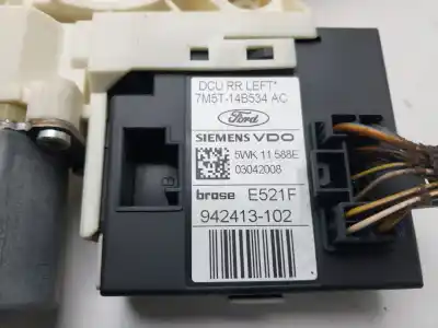 Peça sobressalente para automóvel em segunda mão motor elevador vidro traseiro esquerdo por ford focus lim. (cb4) titanium referências oem iam 7m5t14b534ac  