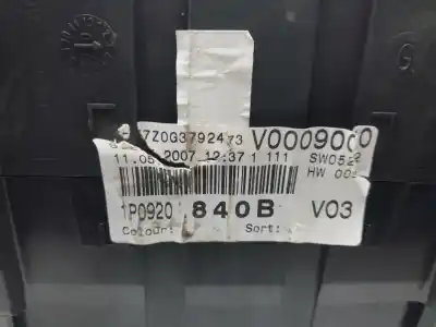 Peça sobressalente para automóvel em segunda mão quadrante por seat leon (1p1) 1.6 referências oem iam 1p0920840b  