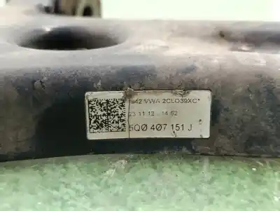 Автозапчастина б/у передній лівий нижний рычаг підвіски для seat leon (5f1) 1.6 tdi посилання на oem iam 5q0407151j  