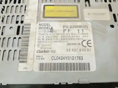 Автозапчастина б/у аудіо система / радіо cd для citroen c5 berlina 2.0 hdi sx посилання на oem iam 9643180580  