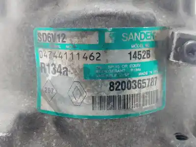 Pezzo di ricambio per auto di seconda mano compressore aria condizionata per renault modus confort dynamique riferimenti oem iam 8200365787  