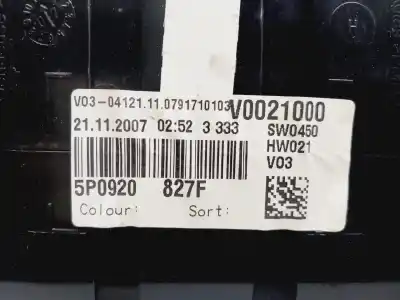 Peça sobressalente para automóvel em segunda mão quadrante por seat altea (5p1) arena referências oem iam 5p0920827f  